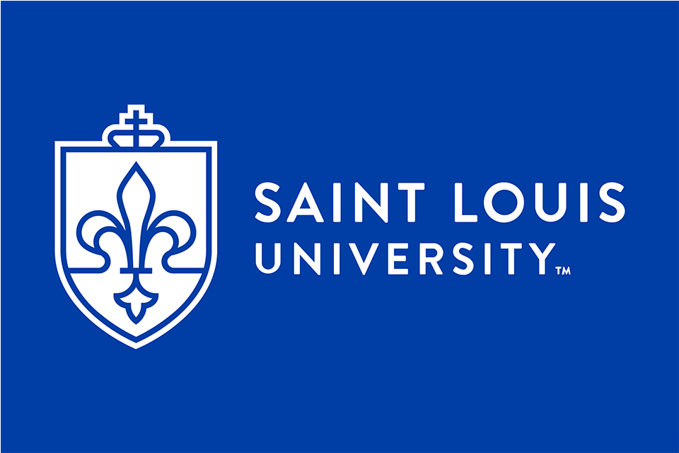 A graphic that says Saint Louis University