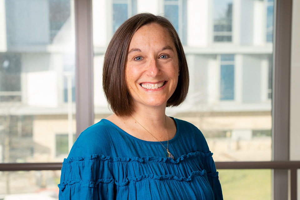 A headshot of Leslie McClure, Ph.D., the newly appointed dean of SLU’s College for Public Health and Social Justice